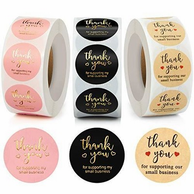 Thank You ステッカー ラベルシール Thank You for Supporting My Small Business ステ 並行輸入