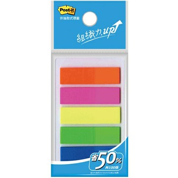 3M 五色利貼 螢光標籤 583-5