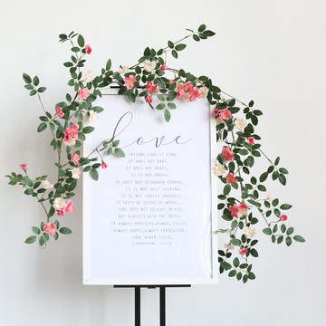 玫瑰花把束仿真花薔薇藤條假花空調管道裝飾花纏繞壁掛工廠花