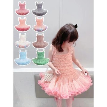 法國女童TUTU裙夏季女寶寶突突兔兔裙嬰兒周歲禮服兒童公主蓬蓬裙