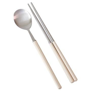 Kamome Kitchen Color Mood系列餐具組  奶油黃色  湯匙+筷子  1組