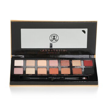 Anastasia Beverly Hills 阿納斯塔西婭比佛利山莊 Soft Glam暖色系眼影盤 (14x 眼影, 1x 雙頭眼影掃) --組合