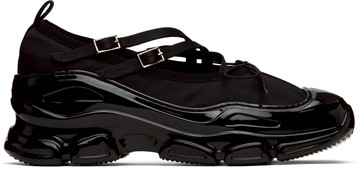 Simone Rocha 黑色 Classic Criss Cross Tracker Ballerina 运动鞋