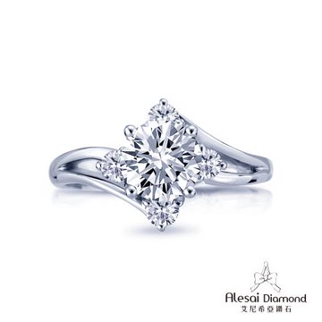 Alesai 艾尼希亞鑽石 1克拉 鑽戒 D/VVS1 培育鑽石 3EX 車工