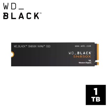 WD 威騰BLACK 黑標 SN850X 1TB Gen4 NVMe PCIe SSD固態硬碟【無散熱片】