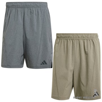 Adidas 排汗短褲 男裝 拉鍊口袋 灰/綠【運動世界】JE5679/JI8145