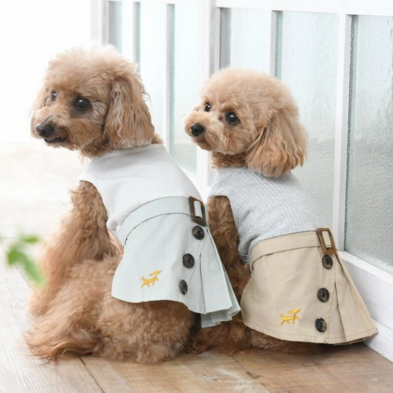 ロペピクニック プリーツトレンチスカート 犬用 ワンピース 可愛い おしゃれ 通販 LINEポイント最大1.0%GET | LINEショッピング