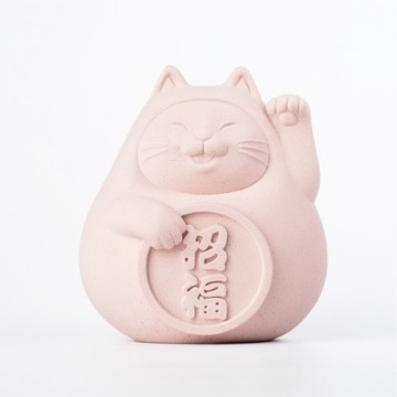 【送禮首選】胖胖招福貓(大)  戀愛粉