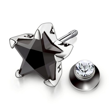 AchiCat．925純銀耳環．星願．鎖扣．抗過敏鋼針．單邊價格．GS7049