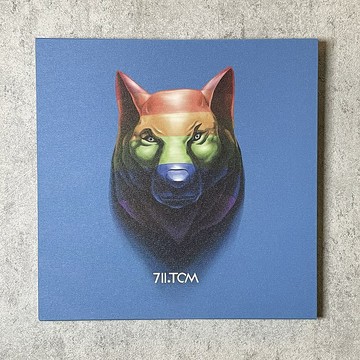 711XTCM 數位畫作輸出 | Rainbow wolf