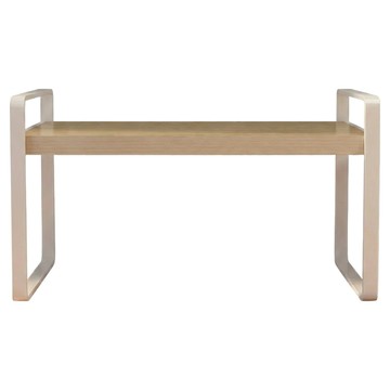 京太陽 單層簡約桌上收納書架 40x20x18cm  白架 + 木紋  1個