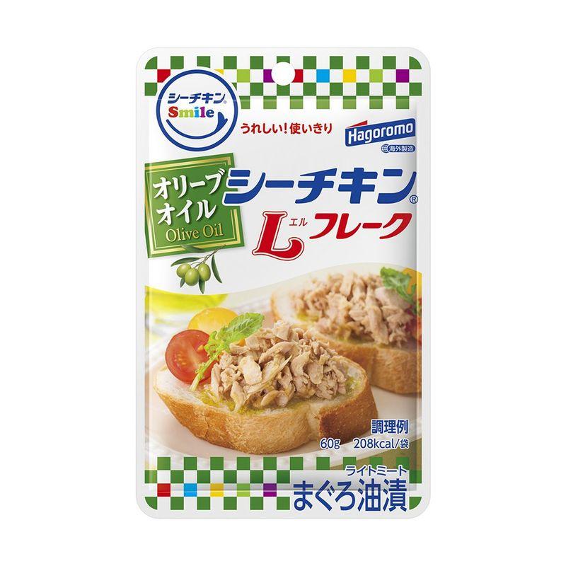 はごろも シーチキン Smile オリーブオイル Lフレーク パウチ 60g (0498)×6個