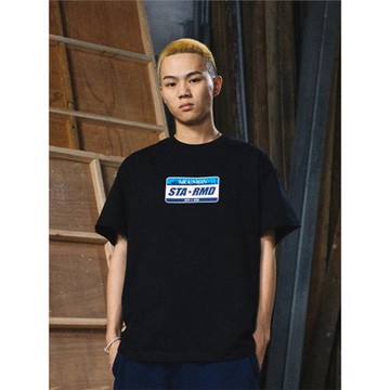 STA X RMD夏季星標車牌SR短袖t恤男女美式潮牌寬松休閑五分袖體恤