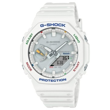 CASIO卡西歐 G-SHOCK八角休閒雙顯錶(GA-B2100FC-7A)