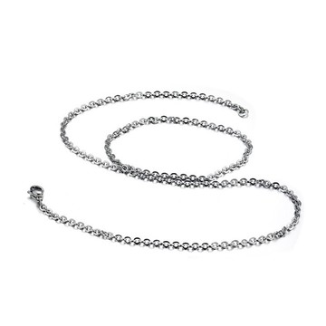 316l醫療鋼項鍊 2mm基本款o型立體圓鏈純鏈子項鍊 防抗過敏 不退色