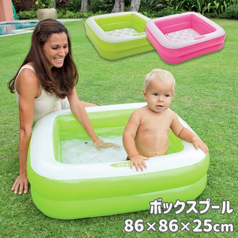 Intex プレイボックスプール ベビープール 赤ちゃん 子ども 家庭用 ビニールプール 水遊び コンパクト スクエア プール 通販 Lineポイント最大0 5 Get Lineショッピング