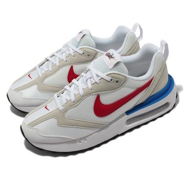 Nike 休閒鞋 Air Max Dawn 男鞋 白 藍 紅 抗撕裂 尼龍 麂皮 氣墊 DM0013-100 [ACS 跨運動]