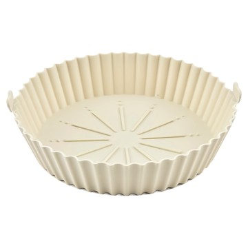 氣炸鍋專用矽膠烤盤 耐高溫220°C 圓形 可重複使用  大(21.5 x 5.5cm)  1個