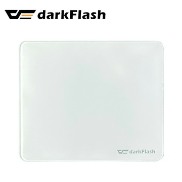 【darkFlash】DMP300 玻璃滑鼠墊｜冰透白【三井3C】