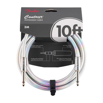 Fender Contour Series Instrument Cable 10呎 吉他導線 雙直頭 S/S Galaxy 星空銀河