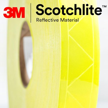 3M Scotchlite 6187R 反光晶格帶 反光條 反光材料 2.54CM寬 黃色反光條 可水洗反光布 適用於布料 Safetylite
