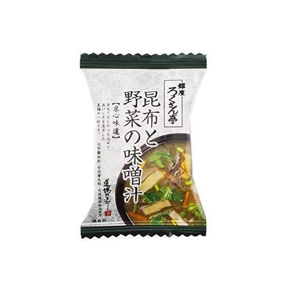 トップ卵 ろくさん亭 昆布と野菜の味噌汁 9.6g ×10個