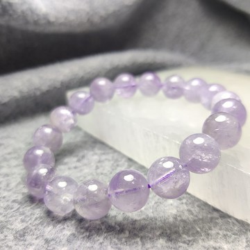 法羅群島 10.5mm 11mm 薰衣草紫水晶 Amethyst 手串