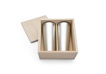 經典純錫杯 - L 兩入桐木禮盒
