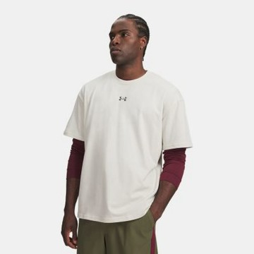 【UNDER ARMOUR】UA 男 HWT Metal Logo 短袖T-Shirt_6013618-110