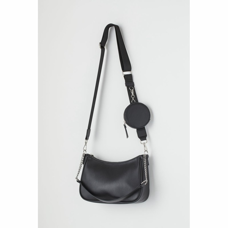 HYDE ショルダーバッグ ハンドバッグ 黑ミサ モノグラム ポーチ付き HYDE ショルダーバッグ ハンドバッグ 黑ミサ モノグラム ポーチ