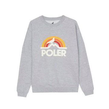 PIGEON RAINBOW CREW長袖上衣/  STAPLE 聯名款/  灰色 尺寸L