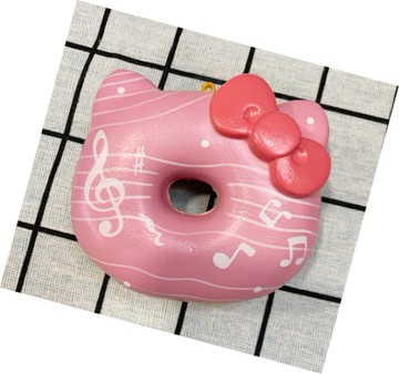 【震撼精品百貨】凱蒂貓_Hello Kitty~日本SANRIO三麗鷗 KITTY 鎖圈/鑰匙圈-甜甜圈/粉橘#62578