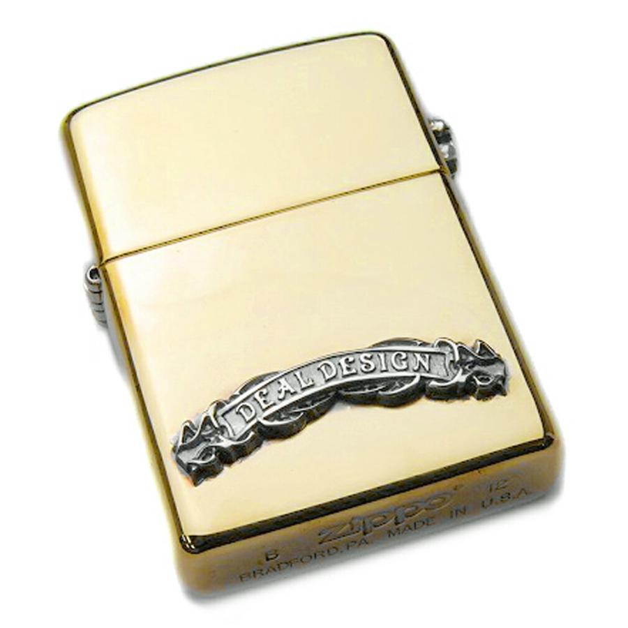 DEAL DESIGN ディールデザイン ブラスZIPPO ライター メンズアクセサリー ロック ギフト シルバー925 シルバーアクセサリー 銀 SV925