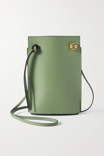 Loewe - Dice Pocket Leather Shoulder Bag - Green - one size