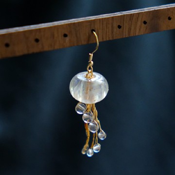 【宝石クラゲ】Crystal Jellyfish Ear Rings by ETPLANT