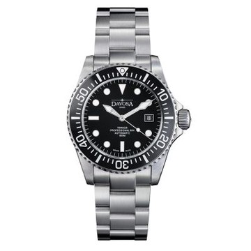 DAVOSA 161.538.50  TERNOS PROFESSIONAL 68H 黑色陶瓷圈/黑面300M專業潛水錶 三排帶款