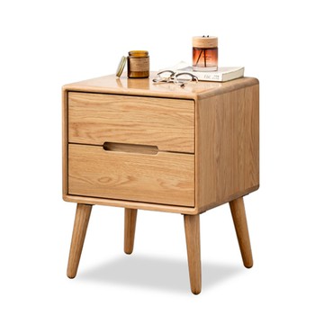 hoi!源氏木語柏林橡木原木色二抽床頭櫃 Y83A03