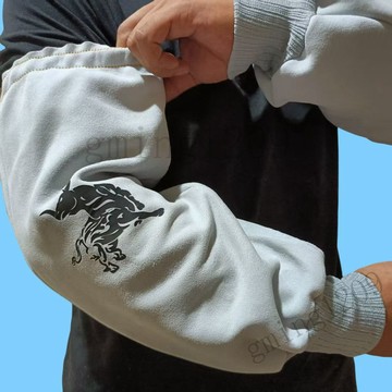 【超軟羊皮防火隔熱】電焊工專用套袖 電焊手套 防火護袖 耐磨耐髒隔熱用品 成人工作防護袖套 防護裝備