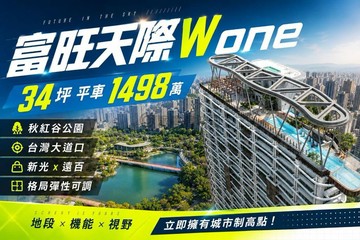 富旺天際W ONE｜七期秋紅谷｜高樓視野戶附平車｜台中市西屯區臺灣大道三段