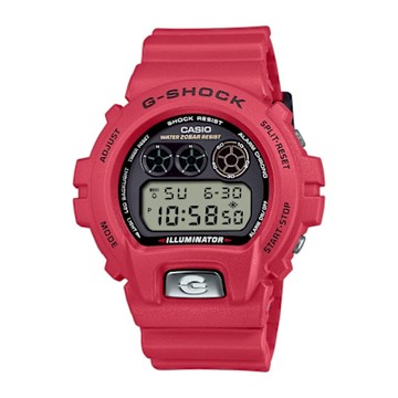 CASIO 卡西歐 G-SHOCK 致敬經典 6900系列 30周年紀念 獨特三眼 自信紅 DW-6900TR-4_50mm