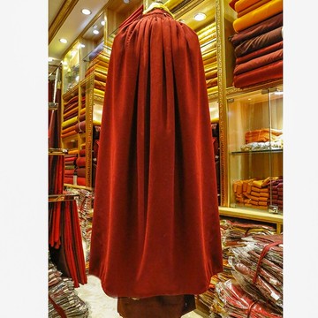 藏式披風大綱冬季加絨藏式僧衣喇嘛服大衣披風衣冬天棉服藏傳佛教