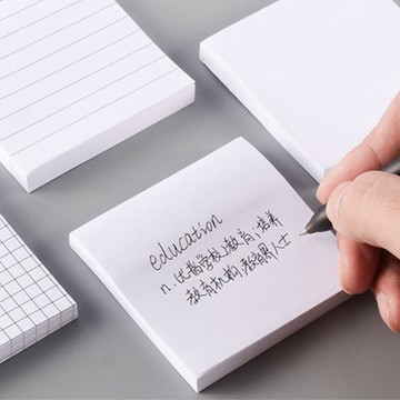 蝦皮隔日到貨【簡約便條紙】便條紙 自黏性便條紙 N次貼 便條貼 便利貼 萬用貼 方格 記事 計畫 便利本 方型便利貼