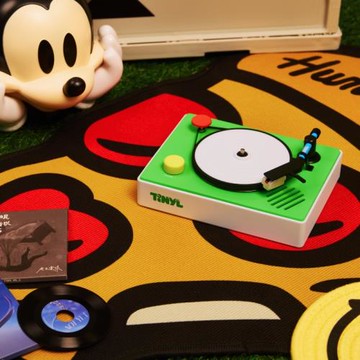 (免運)TinyL Loop黑科技迷你唱片機 3寸黑膠藍牙音響 桌面解壓神器禮物