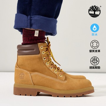 Timberland 男款小麥色休閒防水6吋靴|A43CG754
