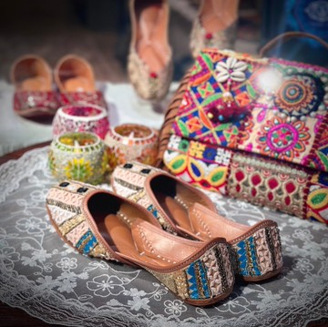 印度手工鞋-夢幻棉花糖