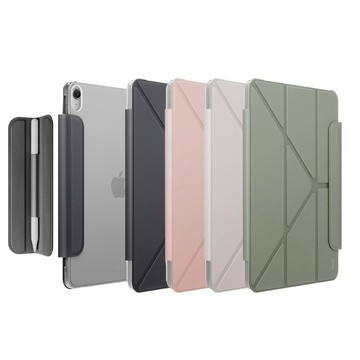 UNIQ iPad A16/10代 Camden Lite 磁吸設計可拆卸式筆套多功能透明保護套