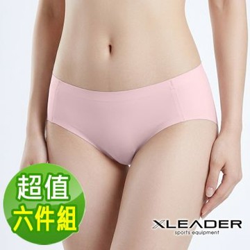【Leader X】石墨烯無痕內褲 女用內褲 超值六件組 (四色任選)