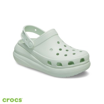 Crocs 卡駱馳 Crush 泡芙 經典洞洞鞋 Clog克駱格 中性鞋-薄荷綠色 207521-3YF