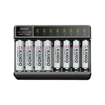 Kamera 3號 4號 充電電池 鎳氫 智能 八槽充電器 (E8)
