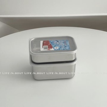 可冷凍 日式304食品級不銹鋼保鮮盒帶蓋大容量ins備菜盤冰箱收納